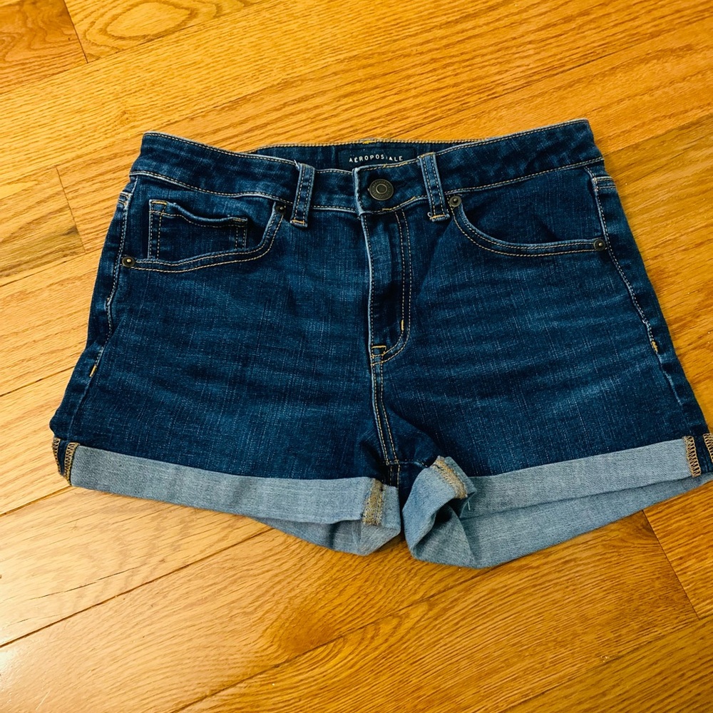 Aeropostale High Waisted Jean Shorts